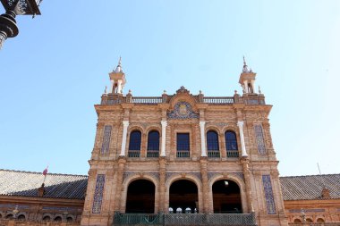 Plaza de espana, Sevilla, Endülüs, İspanya