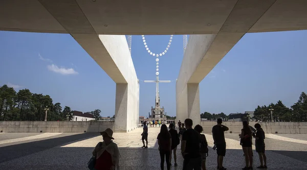 Esplanade, sanktuarium, Fatima, Portugalia — Zdjęcie stockowe