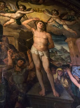 iç mekanlar ve ayrıntılarını Volterra Katedrali, Volterra, İtalya