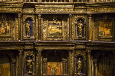 iç Ayrıntılar Ecouen Kalesi, Ecouen, Fransa