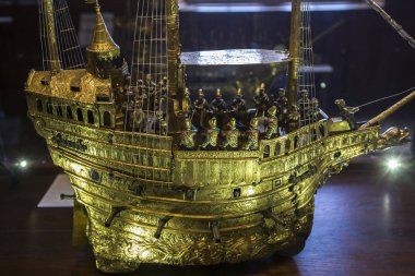 iç Ayrıntılar Ecouen Kalesi, Ecouen, Fransa