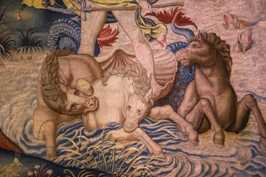 Ortaçağ Goblen Ecouen Kalesi, Ecouen, Fransa