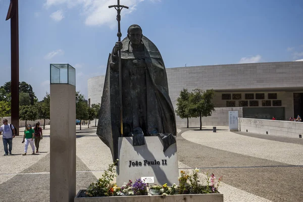 Pomnik Jana Pawła 2 w Sanktuarium w Fatimie w Portugalii — Zdjęcie stockowe