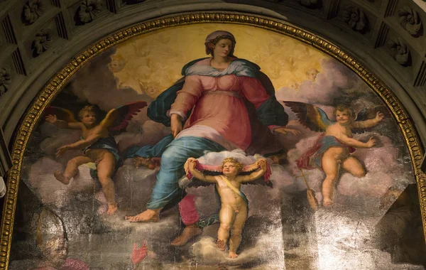 Inredning och Detaljer för Volterras katedral, Volterra, Italien — Stockfoto