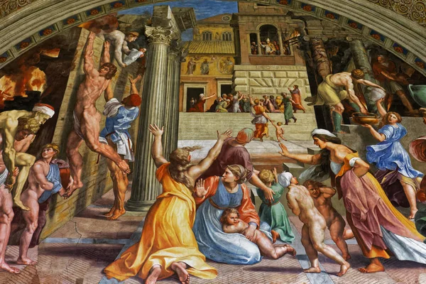 Interni delle stanze di Raffaello, Museo Vaticano, Vaticano — Foto Stock