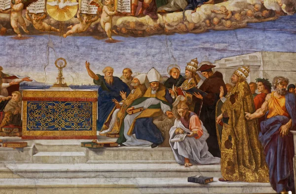 Interiør av Rafaels rom, Vatikanet, Vatikanet – stockfoto