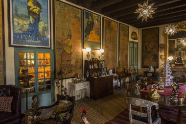 Seville, Endülüs, İspanya, 24 Mayıs 2017: iç ve ayrıntılarını Palacio de las duenas, 24 Mayıs 2017 Seville, andalusia, İspanya