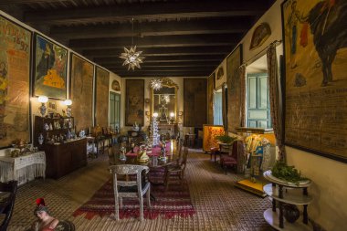 Seville, Endülüs, İspanya, 24 Mayıs 2017: iç ve ayrıntılarını Palacio de las duenas, 24 Mayıs 2017 Seville, andalusia, İspanya