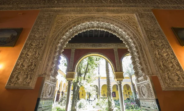 Seville Andalusia España Mayo 2017 Interiores Detalles Del Palacio Las —  Fotos de Stock
