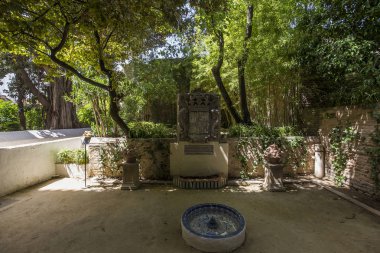 Seville, Endülüs, İspanya, 24 Mayıs 2017: iç ve ayrıntılarını Palacio de las duenas, 24 Mayıs 2017 Seville, andalusia, İspanya