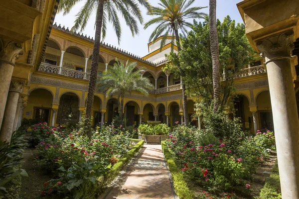Seville Andalusia España Mayo 2017 Interiores Detalles Del Palacio Las —  Fotos de Stock