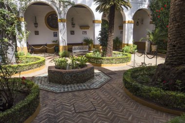 Seville, Endülüs, İspanya, 24 Mayıs 2017: iç ve ayrıntılarını Palacio de las duenas, 24 Mayıs 2017 Seville, andalusia, İspanya