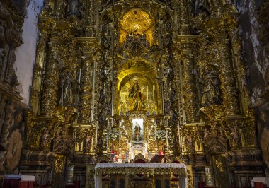 Sevilla, Endülüs, İspanya, 25 Mayıs 2017: Santa maria Magdalena Kilisesi, 25 Mayıs 2017 Seville, andalusia, İspanya İç