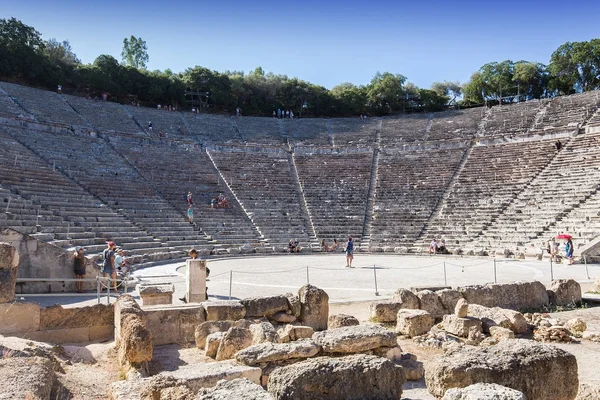 Theater van Epidaurus, Peloponnesos, Griekenland — Stockfoto