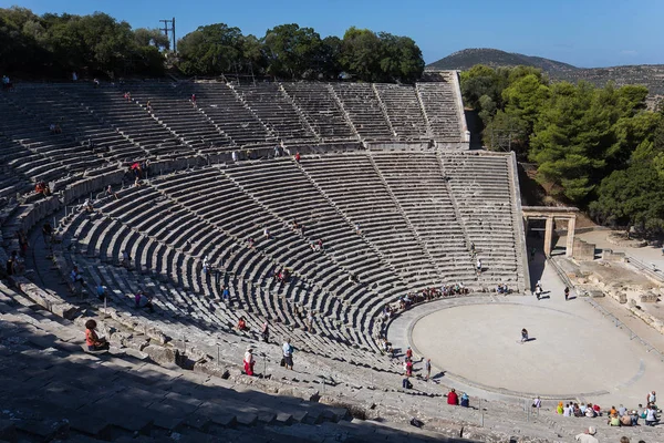 Theater van Epidaurus, Peloponnesos, Griekenland — Stockfoto