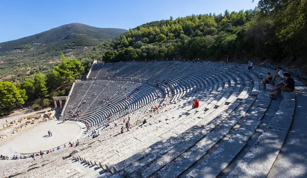 Theater van Epidaurus, Peloponnesos, Griekenland — Stockfoto