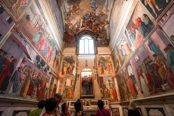 Interiors of Brancacci chapel, Florence, Italy — Stock Photo, Image