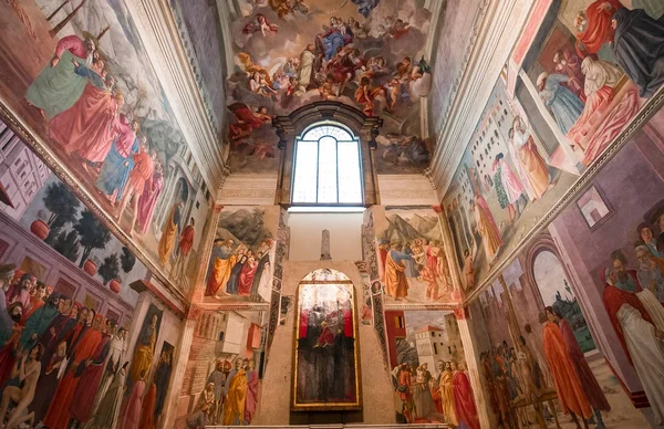 Εσωτερικοί χώροι του Brancacci εκκλησάκι, Φλωρεντία, Ιταλία — Φωτογραφία Αρχείου