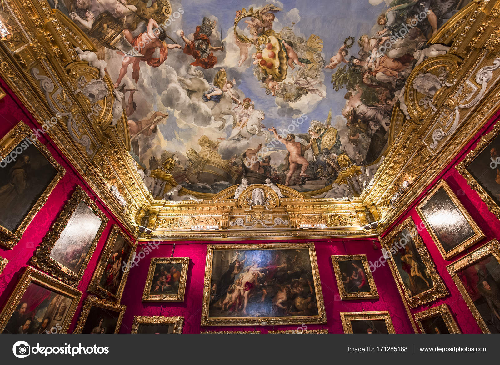 Innenraume Des Palazzo Pitti Florenz Italien