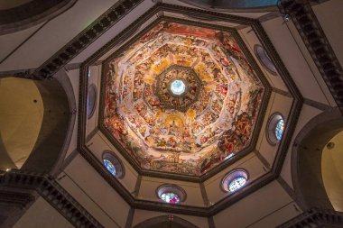 Floransa, İtalya, 24 Ekim 2015: interios ve mimari detaylarını katedral Santa Maria del fiore, 24 Ekim 2015 Floransa, İtalya