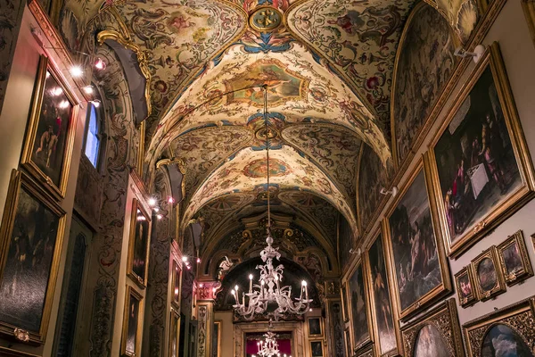 Roma Italia Junio 2015 Interiores Detalles Arquitectónicos Galería Doria Pamphilj — Foto de Stock