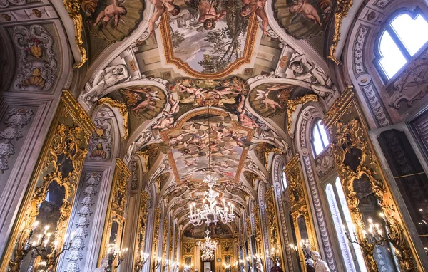 Roma Italia Junio 2015 Interiores Detalles Arquitectónicos Galería Doria Pamphilj —  Fotos de Stock