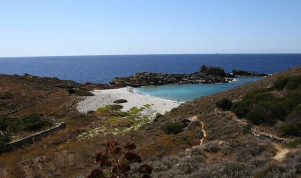 Costa Cerca Del Pueblo Limeni Península Magne Peloponeso Grecia — Foto de Stock