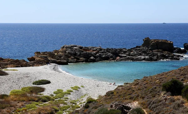 Costa Cerca Del Pueblo Limeni Península Magne Peloponeso Grecia — Foto de Stock