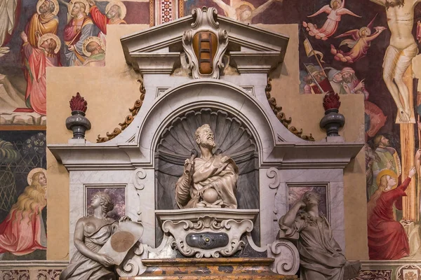 Florencia Italia Octubre 2015 Interiores Detalles Arquitectónicos Basílica Santa Croce — Foto de Stock