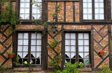 Gerberoy Köyü Fransa eski evleri