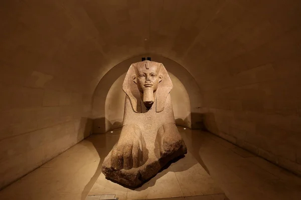 Paris França Março 2017 Esfinge Tanis Museu Louvre Março 2017 — Fotografia de Stock