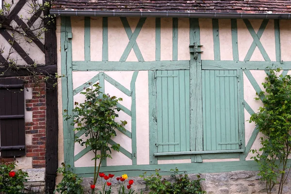Vieilles maisons du village Gerberoy France — Photo