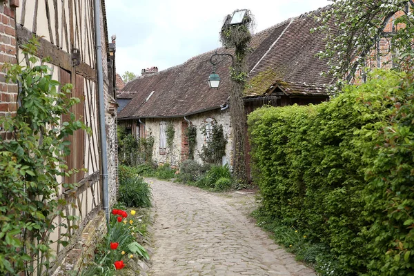 Vecchie case del villaggio Gerberoy Francia — Foto Stock