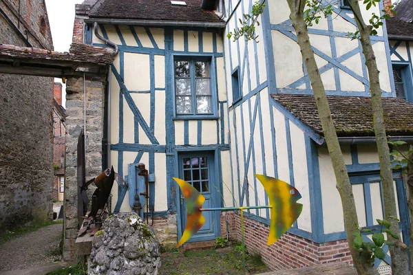 Staré domy Gerberoy vesnice Francie — Stock fotografie