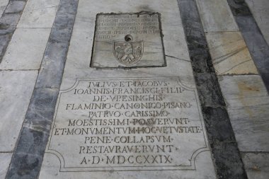 Pisa, İtalya, 06 Haziran 2016: iç ve mimari detaylarını Camposanto, 06 Haziran 2016 Pisa, İtalya