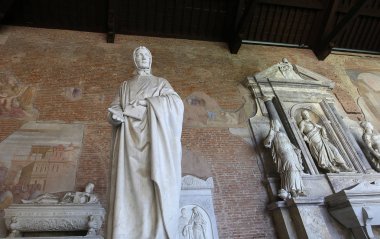 Pisa, İtalya, 06 Haziran 2016: iç ve mimari detaylarını Camposanto, 06 Haziran 2016 Pisa, İtalya