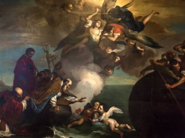 Pisa, İtalya, 06 Haziran 2016: iç mekanlar ve mimari detaylar Pisa Katedrali, 06 Haziran 2016 Pisa, İtalya