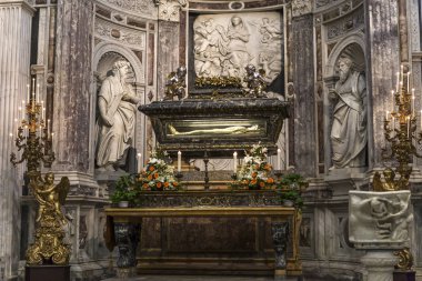 Pisa, İtalya, 06 Haziran 2016: iç mekanlar ve mimari detaylar Pisa Katedrali, 06 Haziran 2016 Pisa, İtalya