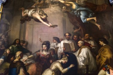 Pisa, İtalya, 06 Haziran 2016: iç mekanlar ve mimari detaylar Pisa Katedrali, 06 Haziran 2016 Pisa, İtalya