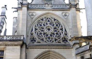 Pierrefonds, Fransa, 13 Ağustos 2016: dış ve içinde Pierrefonds, Oise, Fransa chateau de Pierrefonds, 15 Ağustos, 2016 mimari detaylar