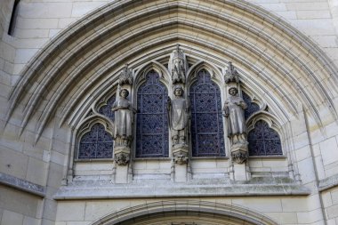 Pierrefonds, Fransa, 13 Ağustos 2016: dış ve içinde Pierrefonds, Oise, Fransa chateau de Pierrefonds, 15 Ağustos, 2016 mimari detaylar