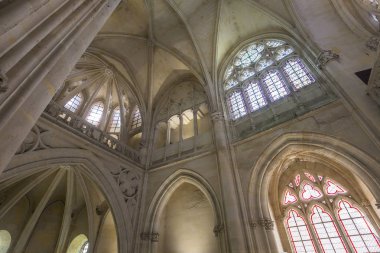 Pierrefonds, Fransa, 13 Ağustos 2016: iç mekanlar ve chateau de Pierrefonds, 15 Ağustos, 2016 ayrıntılarda Pierrefonds, Oise, Fransa