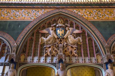 Chateau de Pierrefonds, Pierrefonds, Oise, Fransa