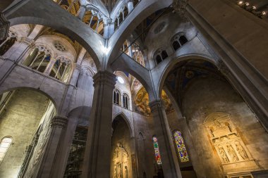 Lucca, İtalya, 04 Haziran 2016: mimari detaylar San Martin duomo Katedrali, 04 Haziran 2016 Lucca, Toskana, İtalya