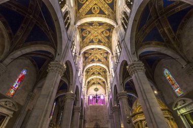 Lucca, İtalya, 04 Haziran 2016: mimari detaylar San Martin duomo Katedrali, 04 Haziran 2016 Lucca, Toskana, İtalya