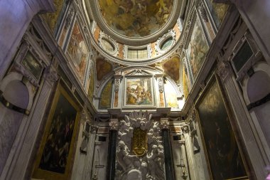 Lucca, İtalya, 04 Haziran 2016: iç mekanlar ve mimari detaylar san Frediano bazilika, 04 Haziran 2016 Lucca, Toskana, İtalya