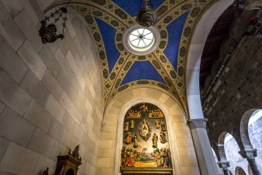 Lucca, İtalya, 04 Haziran 2016: iç mekanlar ve mimari detaylar san Frediano bazilika, 04 Haziran 2016 Lucca, Toskana, İtalya