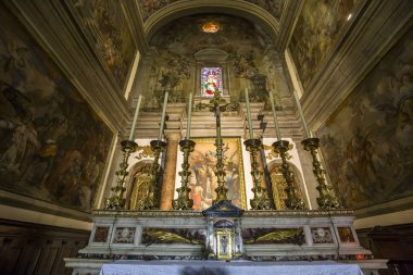 Lucca, İtalya, 07 Haziran 2016: mimari detaylar San Paolino Kilisesi, 07 Haziran 2016 Lucca, Toskana, İtalya