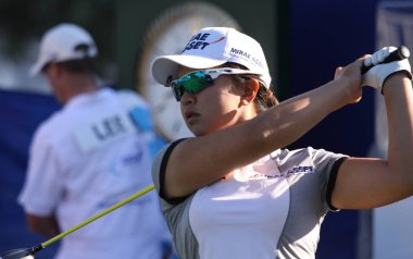 Rancho Mirage, California'da - 03 Nisan 2015: Sei Young Kim Güney Kore Ana ilham golf turnuvasında Lpga tur, 03 Nisan 2015 The Mission Hills şehir kulübü, Rancho Mirage, Kaliforniya