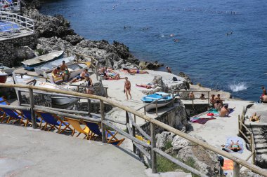 Capri Adası, İtalya, 09 Haziran 2015: güneşli kartpostal Capri Adası 09 Haziran 2015, Capri Adası, Capri, İtalya